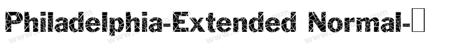 Philadelphia-Extended Normal字体转换